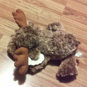 Reindeer Stuffed Brown New Wishpets 8 1/2" Long